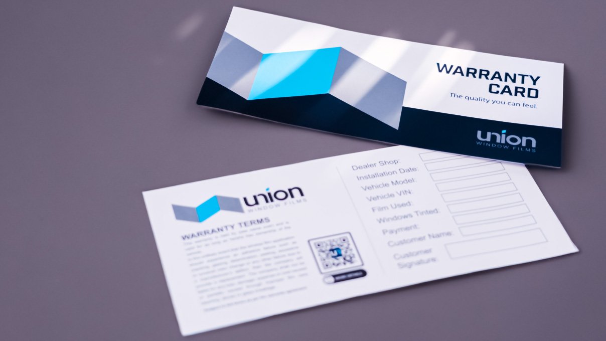 Union warranty Card